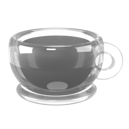 Café preto  3D Icon