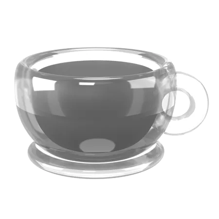 Café preto  3D Icon