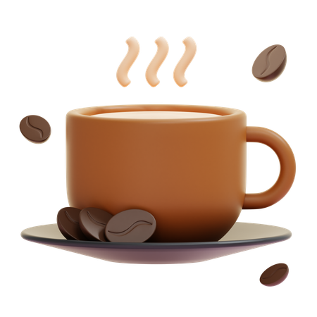 Café quente  3D Icon