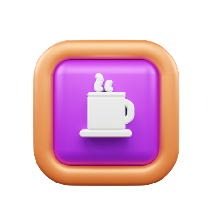 Café quente  3D Icon
