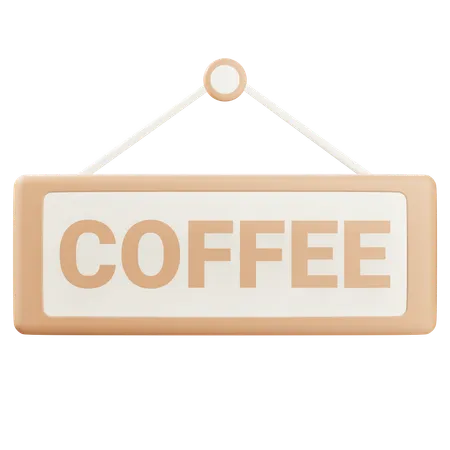 Signe de café  3D Icon