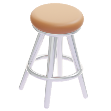 Silla de cafe  3D Icon