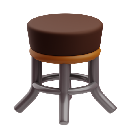 Silla de cafe  3D Icon