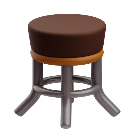 Silla de cafe  3D Icon