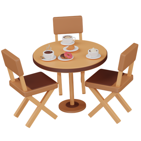 Cafe Sittings  3D Icon