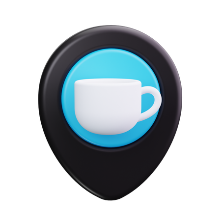 Café-Standort  3D Icon