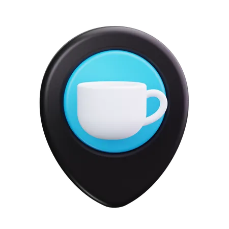 Café-Standort  3D Icon