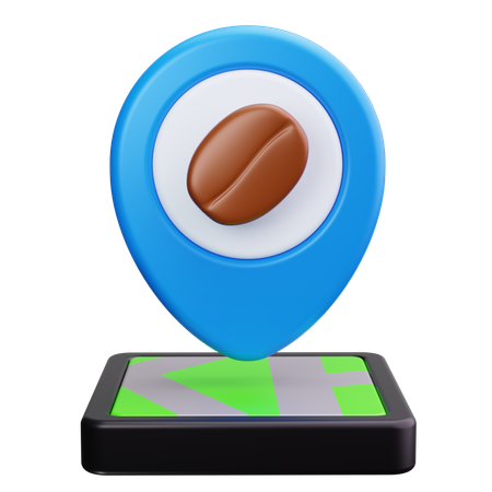 Café-Standort  3D Icon