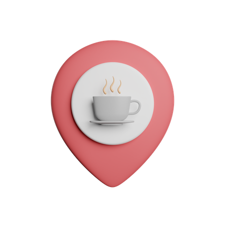 Café-Standort  3D Icon