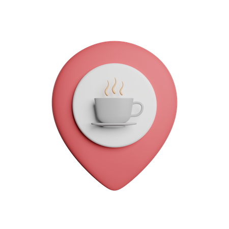 Ubicación de la cafetería  3D Icon