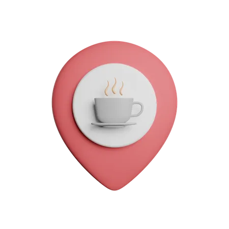 Ubicación de la cafetería  3D Icon