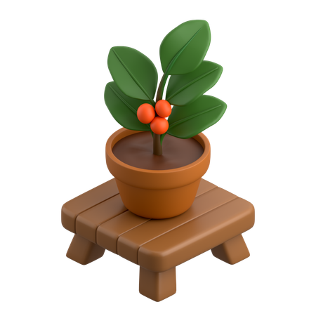 Caféier  3D Icon