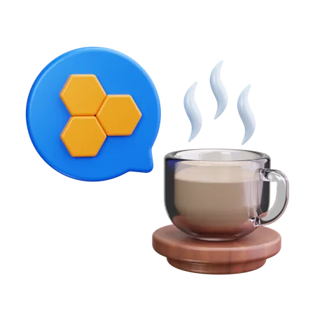 Cafeína  3D Icon