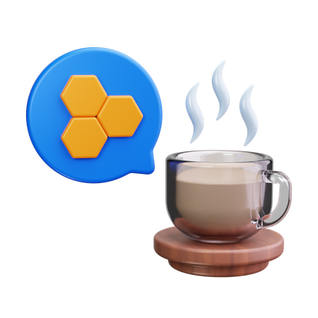 Caféine  3D Icon