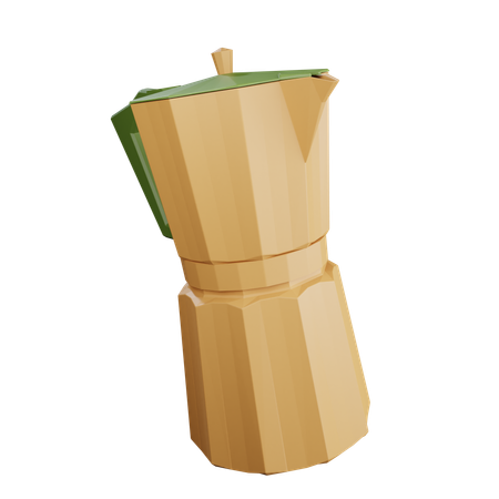 Cafeteira moka  3D Icon