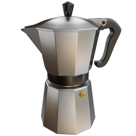 Cafeteira moka  3D Icon