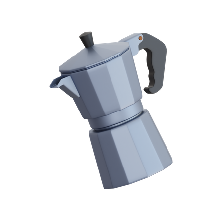 Cafeteira moka  3D Icon