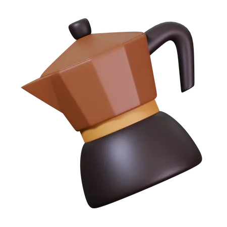 Cafeteira moka  3D Icon