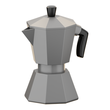 Cafeteira moka  3D Icon