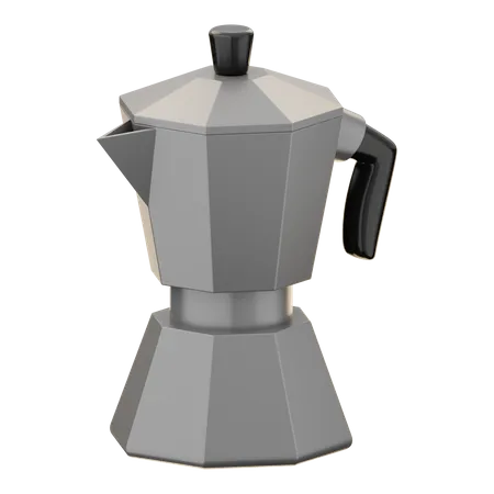 Cafeteira moka  3D Icon