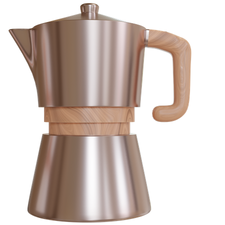 Cafeteira moka  3D Icon