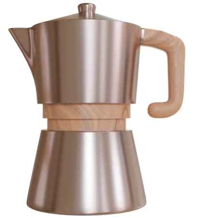 Cafeteira moka  3D Icon