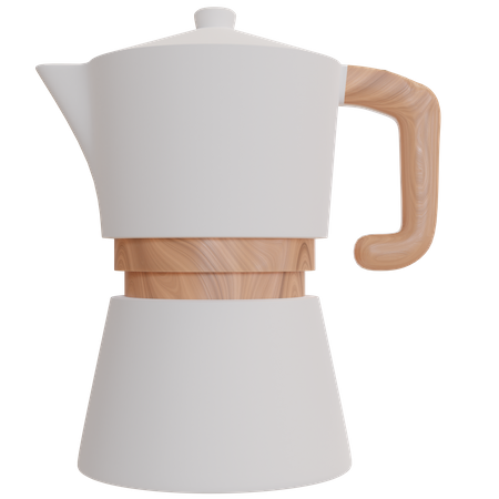 Cafeteira moka  3D Icon