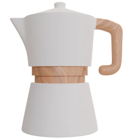 Cafeteira moka  3D Icon