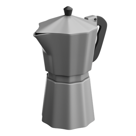 Cafeteira moka  3D Icon