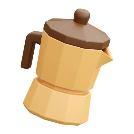 Cafeteira moka  3D Icon