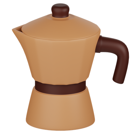 Cafeteira moka  3D Icon