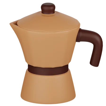 Cafeteira moka  3D Icon