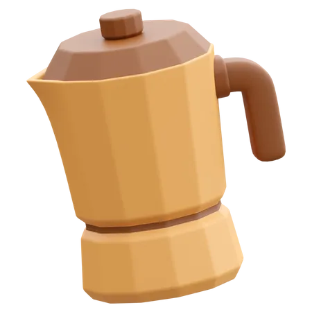 Cafeteira moka  3D Icon