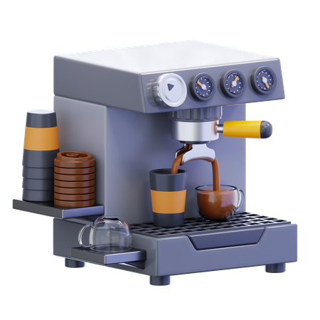 Cafetera  3D Icon