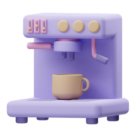 Maquina de cafe  3D Illustration