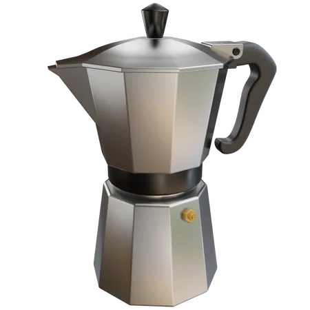 Cafetera moka  3D Icon