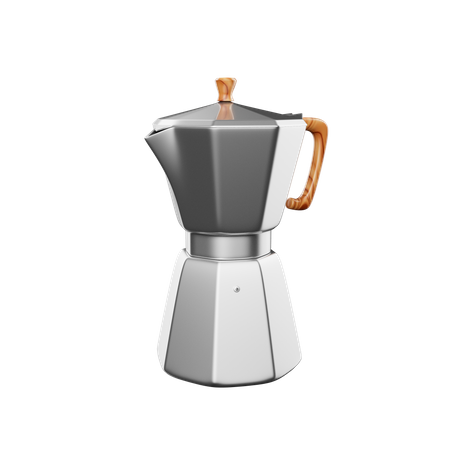 Cafetera moka  3D Icon