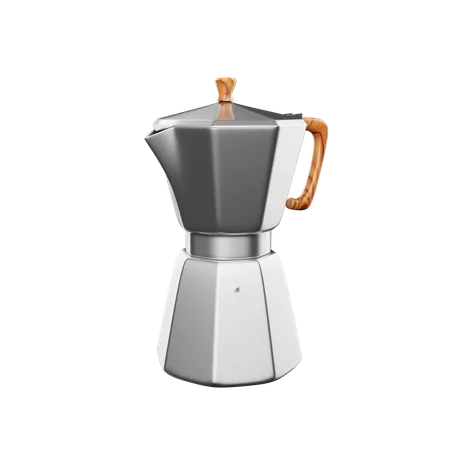 Cafetera moka  3D Icon