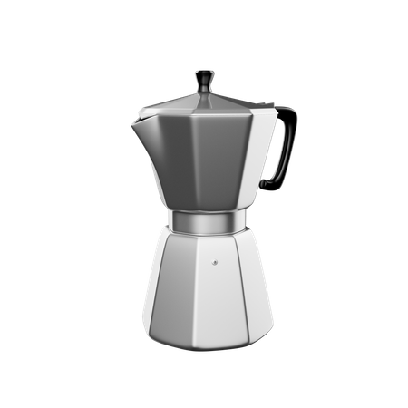 Cafetera moka  3D Icon