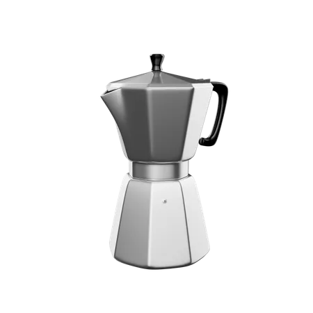 Cafetera moka  3D Icon