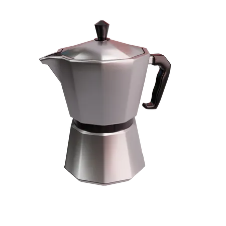 Cafetera moka  3D Icon