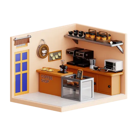 Cafetería  3D Icon