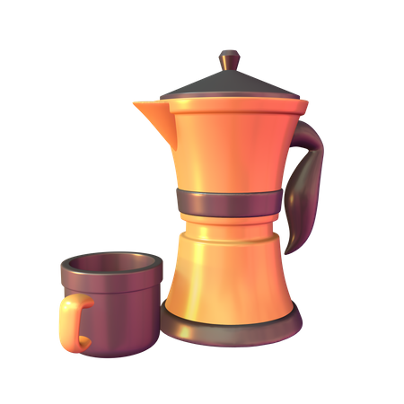 Cafetière  3D Icon