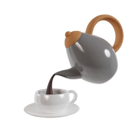 Bouilloire à café  3D Icon