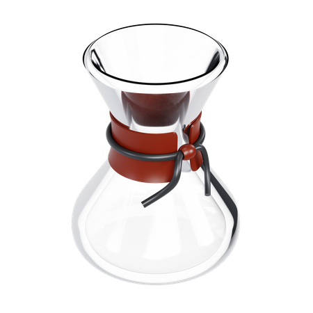 Cafetière chemex  3D Illustration