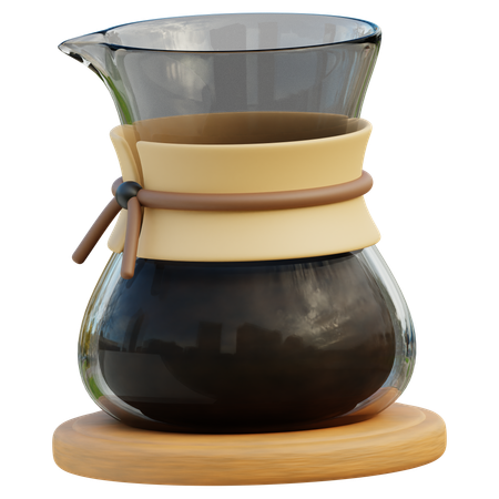 Cafetière en verre  3D Icon