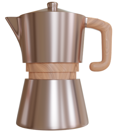 Cafetière moka  3D Icon