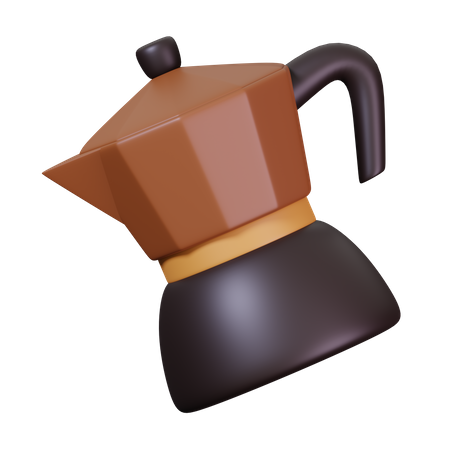 Cafetière moka  3D Icon