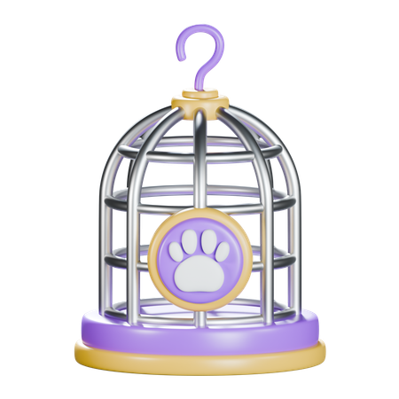 Cage à oiseaux  3D Icon