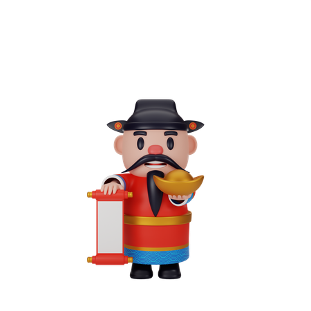 Cai Shen  3D Icon